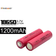 10pcs/lot 18650 Batteries 3.7v 1200MAH Rechargeable Bateria Fit Laser Pen Flashlight 500 Re-charging Battery for Powerbank