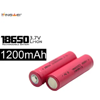 

10pcs/lot 18650 Batteries 3.7v 1200MAH Rechargeable Bateria Fit Laser Pen Flashlight 500 Re-charging Battery for Powerbank