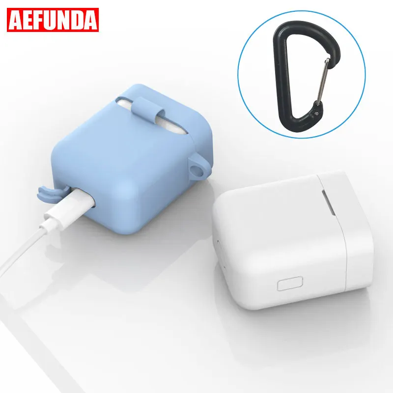 

Silicone Case For Xiaomi Airdots Pro Wireless Headphone Protective Cover Soft TPU Coque Bluetooth Earphone Hook Shockproof Box