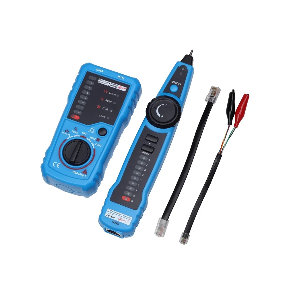 Cable Tracker Receiver. Wire Cable Tracker Sets Portable RJ11 Network Cable Tester Toner Wire Tracker Tone Line Finder Detector Networking Tool,Cable Tracker Sender with RJ11 Cable 