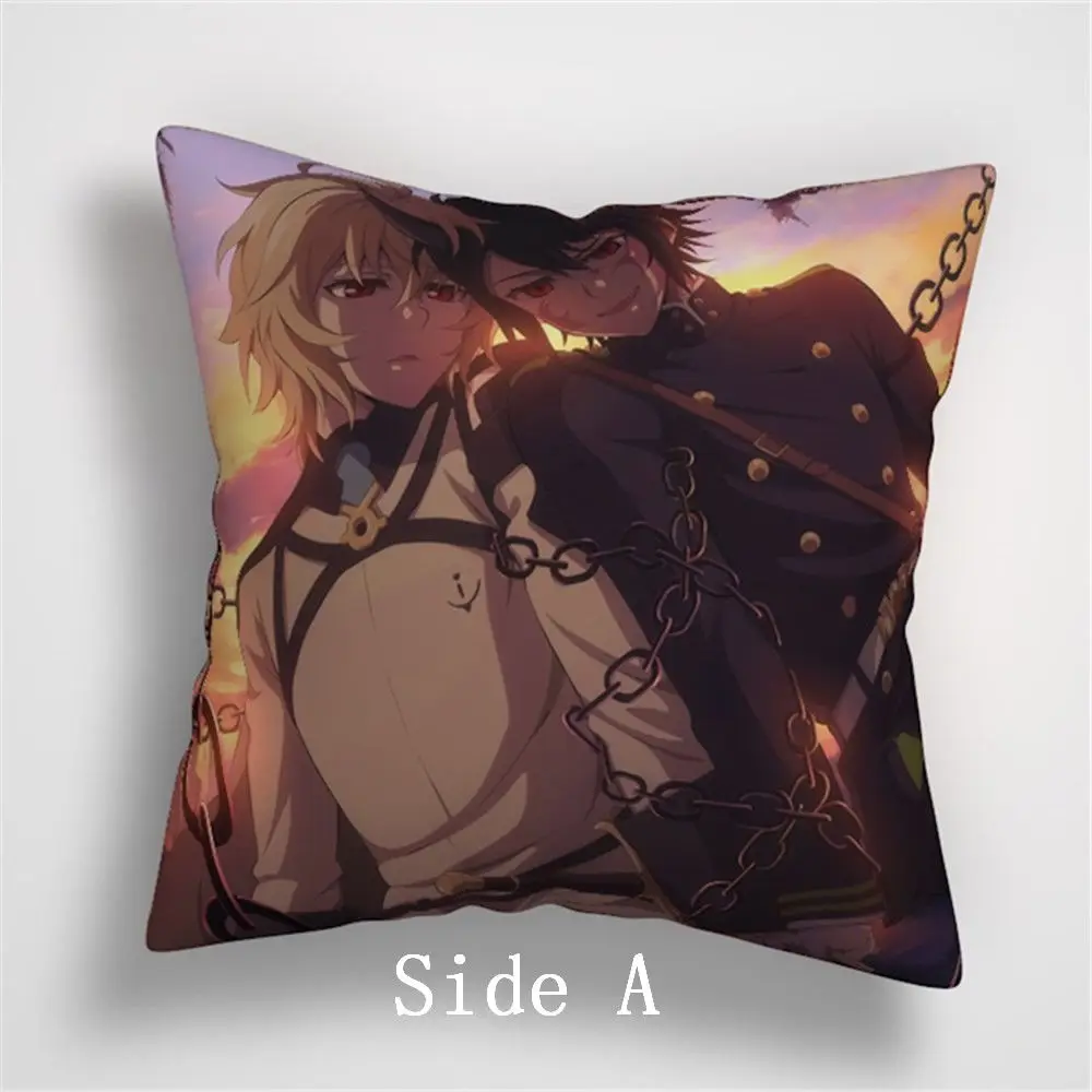 

Suef Anime manga owari no seraph of the end Anime two sided Pillow Cushion Case Cover 845