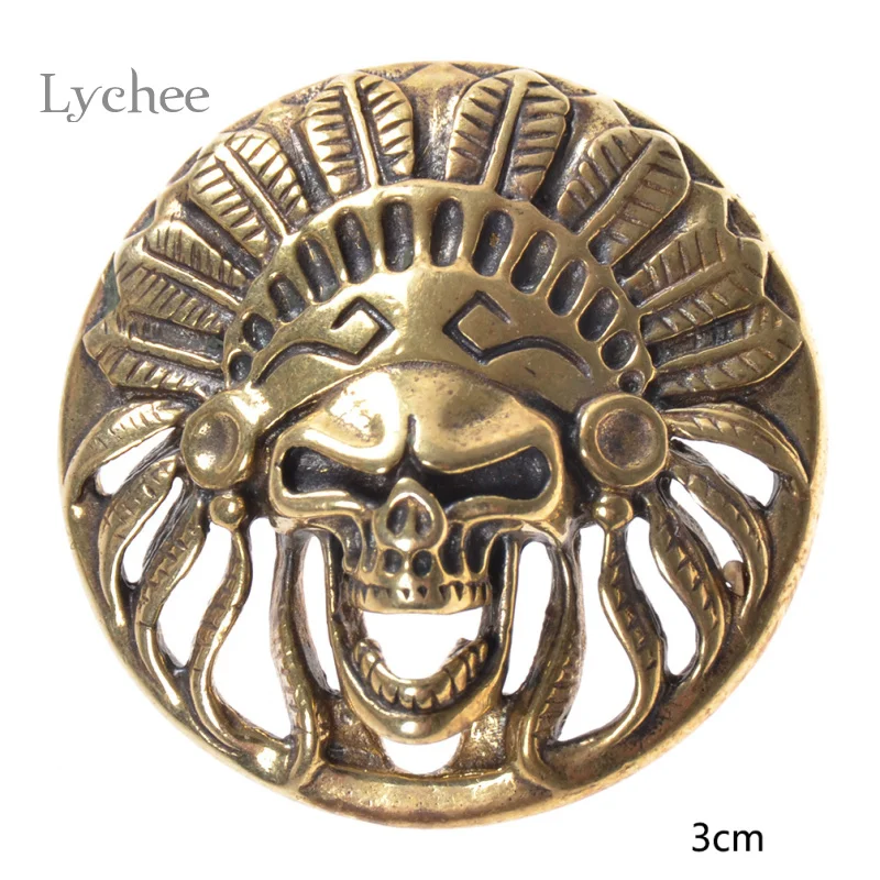 

Lychee 1pc Skull Garment Rivets For Leathercraft DIY Punk Skull Rivet Apparel Sewing Garment Rivets