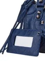 Luxury Handbags Women Bags Designer Soft Tassel Motorcycle Bag Ladies Chic PU Leather Stylish Crossbody  Shoulder Bag Dark blue