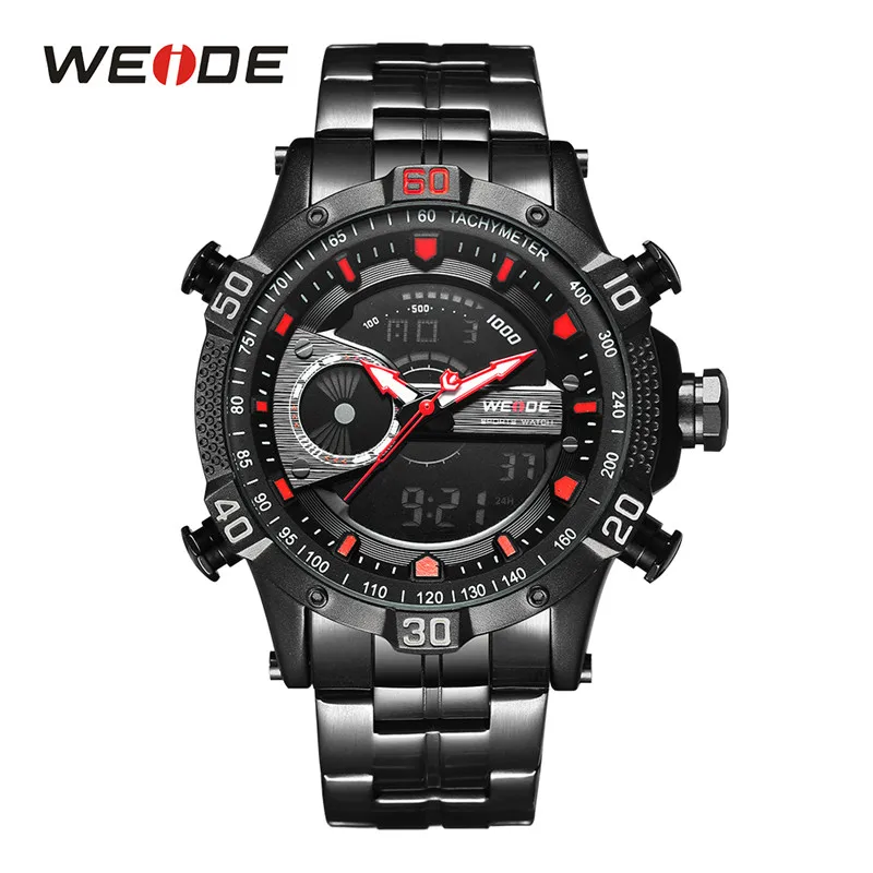 WEIDE мужские спортивные деловые цифровые часы с хронографом, лучший бренд, Роскошные мужские часы, модный кварцевый силиконовый ремешок, наручные часы - Цвет: WH6902B-2C