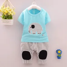Toddler Boys Clothing 2016 New Fashion Sports Brand Clothes Cotton Animal Printed T-Shirt + Pants Clothing Sets For Boys