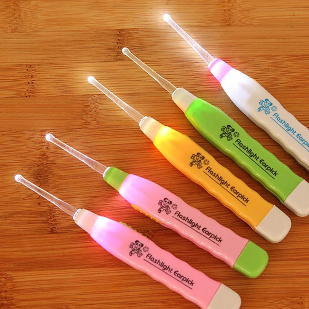 

New Portable 1PC Random Color Flashing Light Led Digging Ear Wax Remover Cleaner Tool
