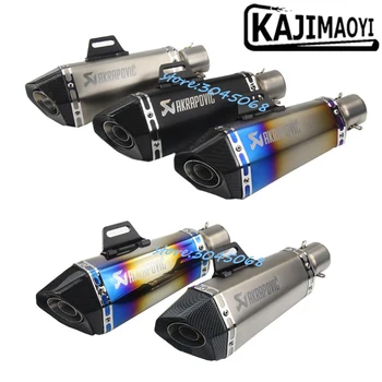 

Universal Motorcycle Modified Exhaust Escape Motorbike Carbon Fiber Muffler With Sticker DB killer For R25 Z750 Ninja250 MT-09
