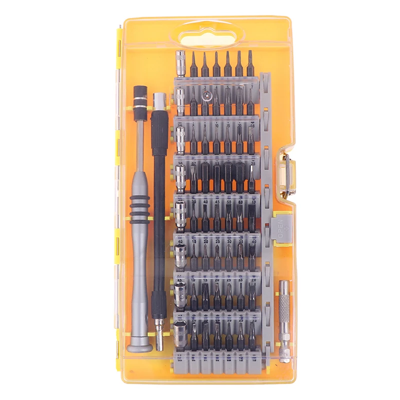 1Set 60 In 1 Screwdriver Set Precision Torx Screwdriver Bit Multitool Repair Tool