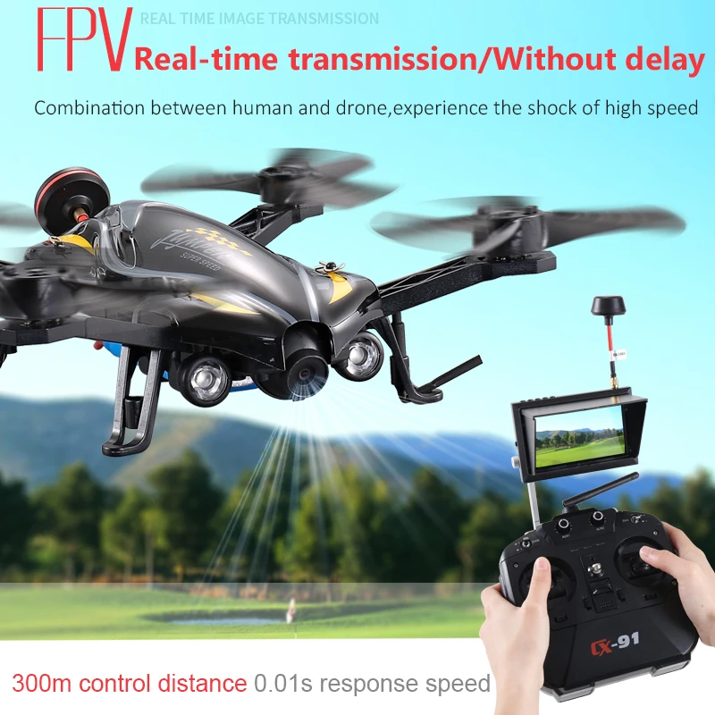 

Cheerson Helicopter CX-91 JUMPER 6CH 6Axis UAV With 2MP camera 8G Card Racing drone brushless motors High-speed RC aircraft