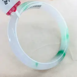 Zheru ювелирные изделия чистый натуральный жадеитовый браслет натуральный благородный плавающий зеленый 54-62 мм Женский нефритовый браслет