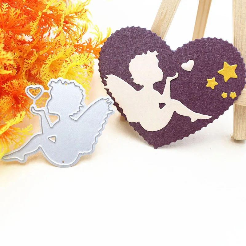 

Angle Metal Cutting Dies Lover Baby Shower Craft Dies For Scrapbooking DIY Albums Decorations Embossing Stencils Cards Making