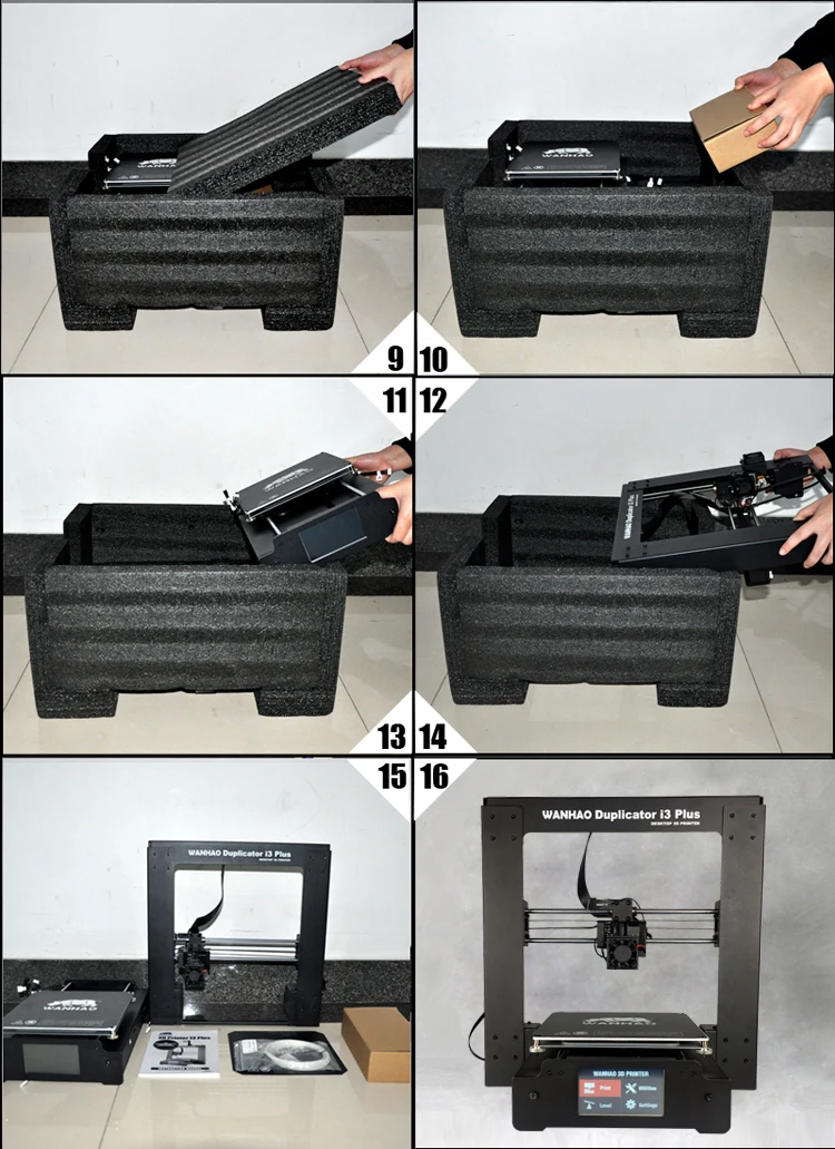 Новейший wanhao 6d плюс 3d принтер полная металлическая рамка Высокоточный 3d Принтер Комплект импримант импрессора стеклянная платформа wifi