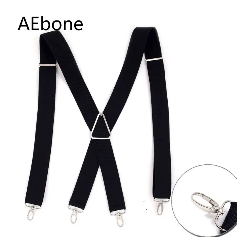 AEbone черный чулок для мужчин X сзади брюки девочек Brace взрослых см 3,5 см широкий ремень Bretels Suspensorio Masculino Sus17
