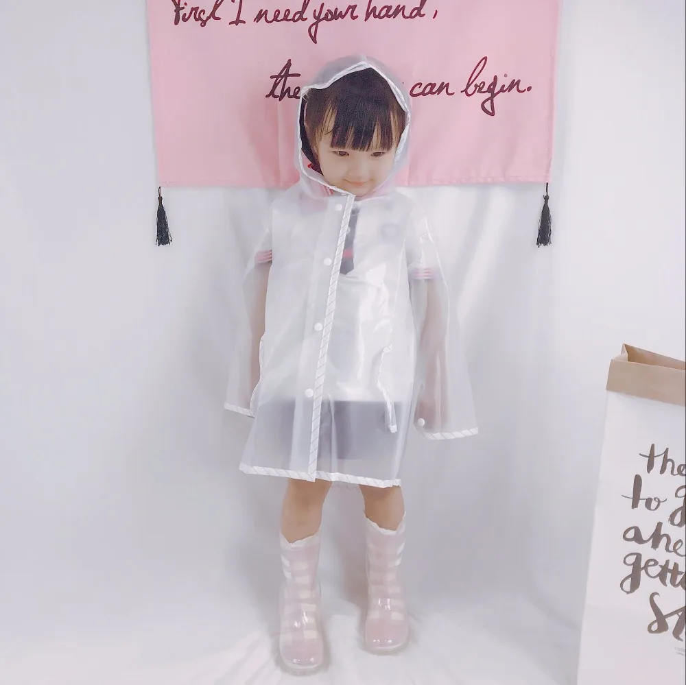 Celveroso/прозрачное непромокаемое пальто для детей; одежда из ...