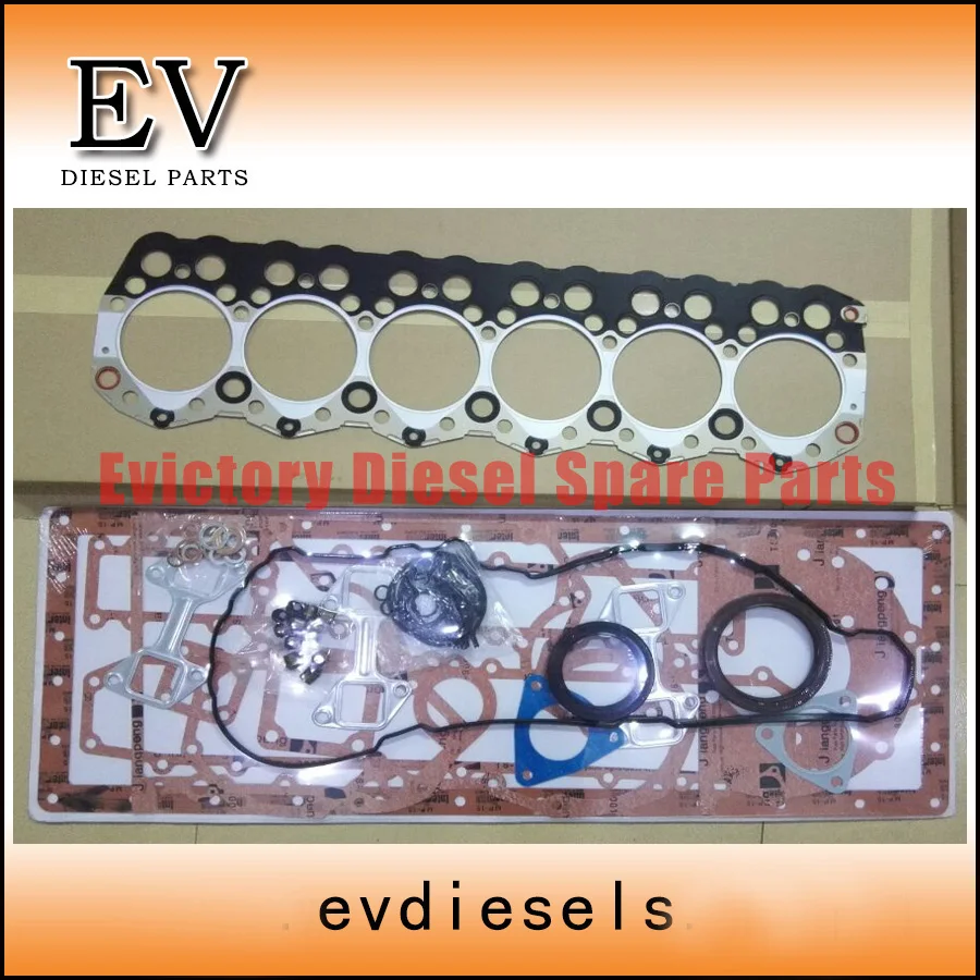 

For Mitsubishi forklift engine S6S S6SDT Full engine overhaul gasket+cylinder head gasket