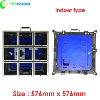 

Low price led display cabinet for p3 p6 p4.8 led module 192x192mm empty aluminum led tile led cabinet 576x576mm rgb led panel