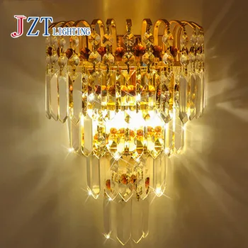 

Best price modern crystal wall lamp Led bedside lamp wall lamp Hotel project for livingroom bedroom Bedside lamp free shipping