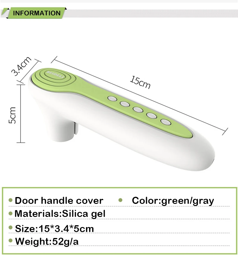 Защитный рукав для детской безопасности, крышка для дверной ручки, защита для детей, силиконовая дверная ручка, защита от столкновений, детская мебель