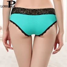 LOBBPAJA, женское нижнее белье, хлопок, сексуальные кружевные женские трусики, низкая талия, одноцветные, прозрачные, дышащие, трусики, нижнее белье, 1 шт