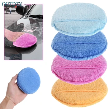 

1PC Car Waxing Polish Microfiber Foam Sponge Applicator Cleaning Detailing Pads jul24