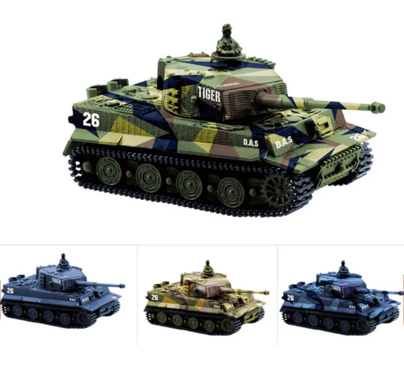 14CH 1:72 RC Tank 2117 Remote Control Tank Mini Tiger Battle Tank Toy Best Gift for Kids