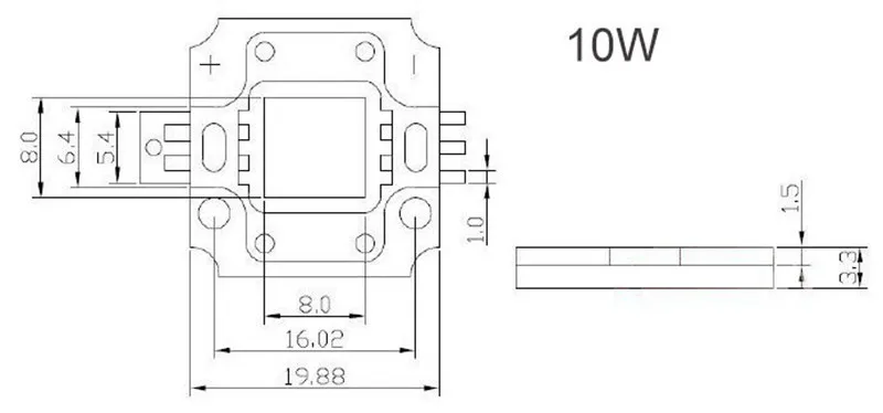 10W