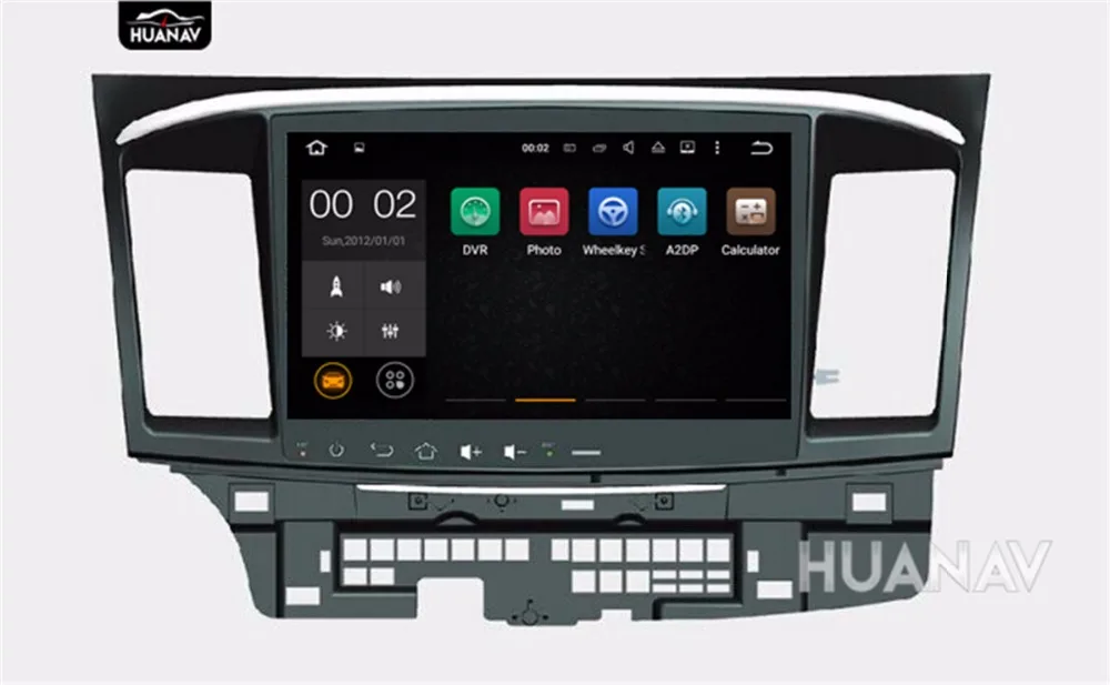 Cheap 10.1" Big screen quad-core Android7.1 Car CD DVD player GPS navigation for Mitsubishi Lancer Lancer X Galant Fortis 2007-2012 2