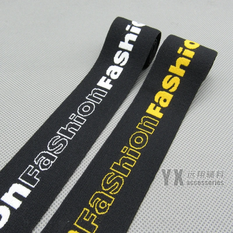 

4meters 4cm wide elastic webbing jacquard fashion stretchy bands back side suede soft for underwear pants belt diy straps