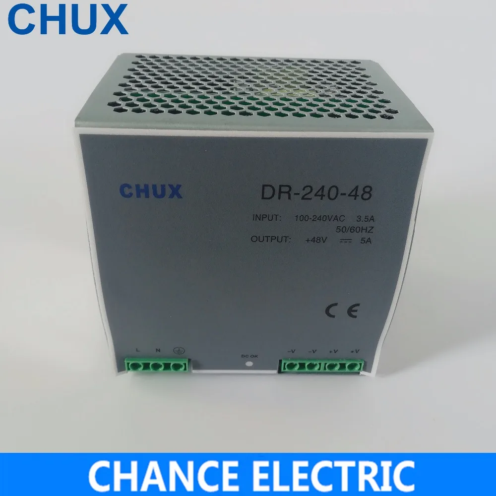 

Din Dail Switching Power Supply 48V 5A AC To Dc SMPS DR-240-48 Din Rail Power Supply 240W 48V 5A For Cnc Led Light