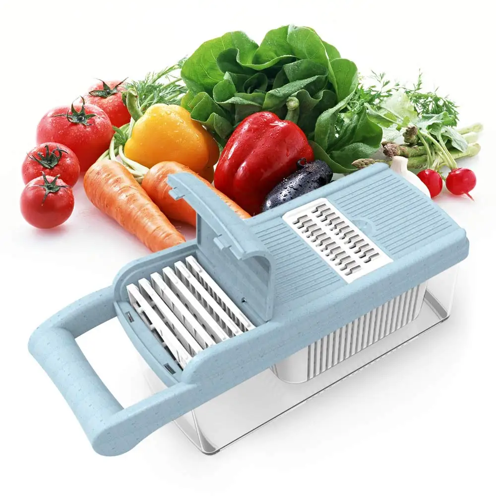 

Multifunction Vegetable Cutter 6 Blades Slicer Manual Vegetable Cutter Salad Peeler Potato Carrot Kitchen Tools