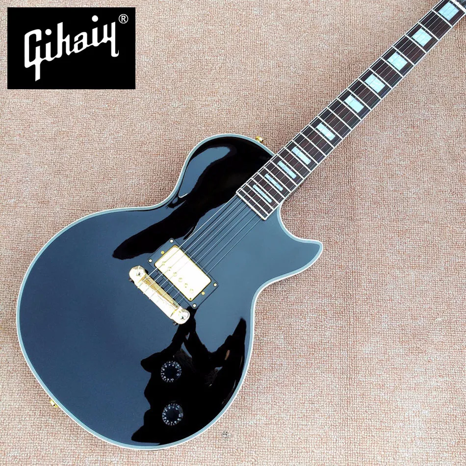 New arrival top quality 1959 R9 Vos LP custom black beautify Electric Guitar,A piece of pickup,Golden hardware, Free Shipping New arrival top quality 1959 R9 Vos LP custom black beautify Electric Guitar,A piece of pickup,Golden hardware, Free Shipping