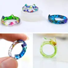 Одна упаковка, силиконовые кольца с кроликами, набор форм, кулон, УФ смола, литье ювелирных изделий,, подарки