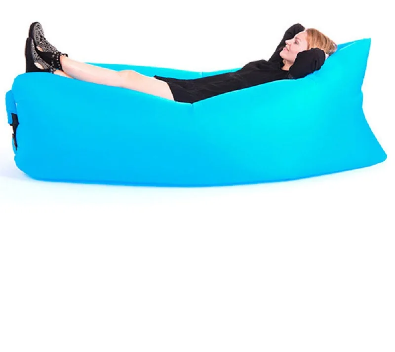 

Light sleeping bag Waterproof Inflatable bag lazy sofa camping Sleeping bags air bed Adult Beach Lounge Chair Fast Folding