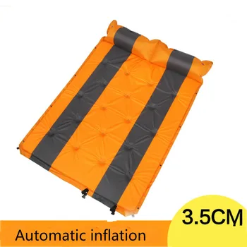 

Outdoor Camping Automatic Inflatable Cushion Sexy Car Travel Bed Double Inflatable Bed Thickened Widened Camping Picnic Mat 35MM