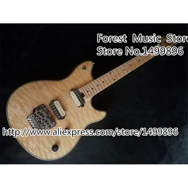 Cheap High-quality EVH Wolfgang Edward Van Halen Guitar Quilted Floyd Rose Vibrato Electric Guitars In Stock