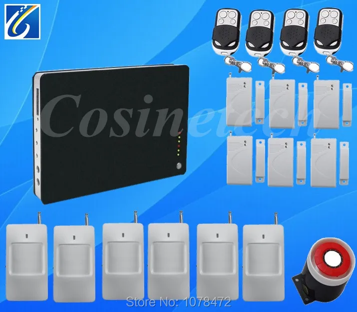 

Quad-band home alarm system support Smart IOS /Android App,house Security GSM Alarm System Remote Control by SMS & Calling