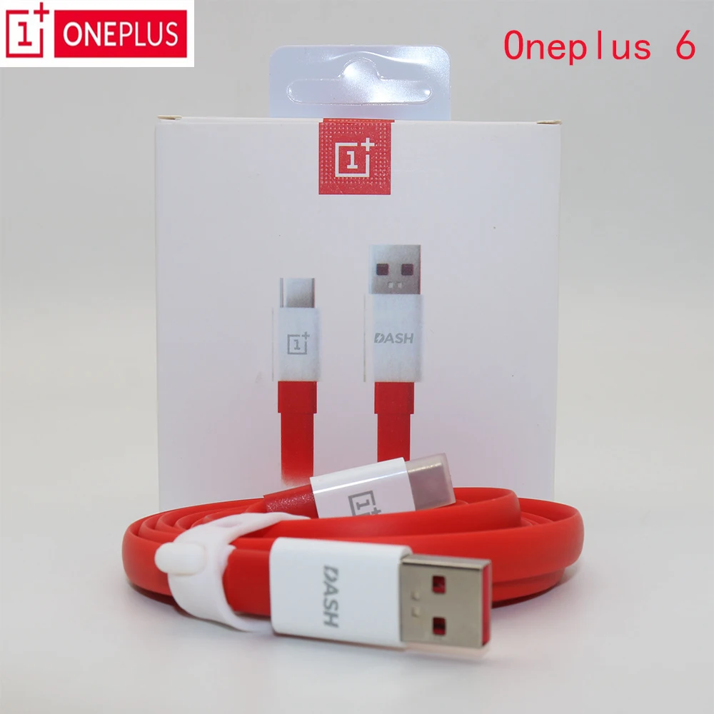 

Original Oneplus 6 Dash Charger Cable Usb Type-C Cable Quick Fast Red 100/150 CM Charge power Data Cable for One plus 5T 5 3T 3