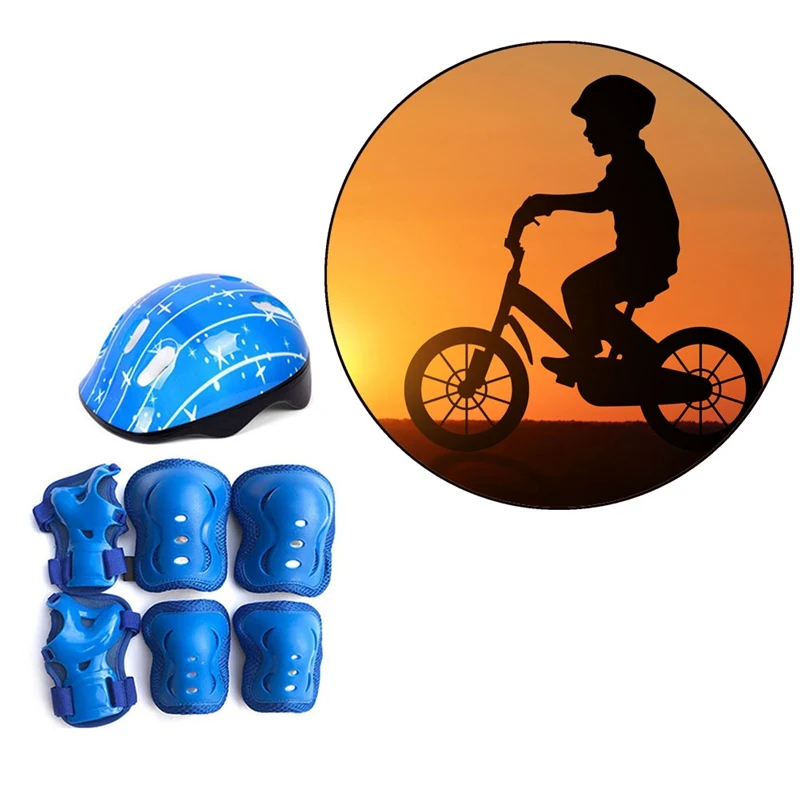 High Density Children Bike Helmet Skateboard Skating Cycling Riding Kids Bicycle Helmet Ciclismo Casco and Protective Knee Pads