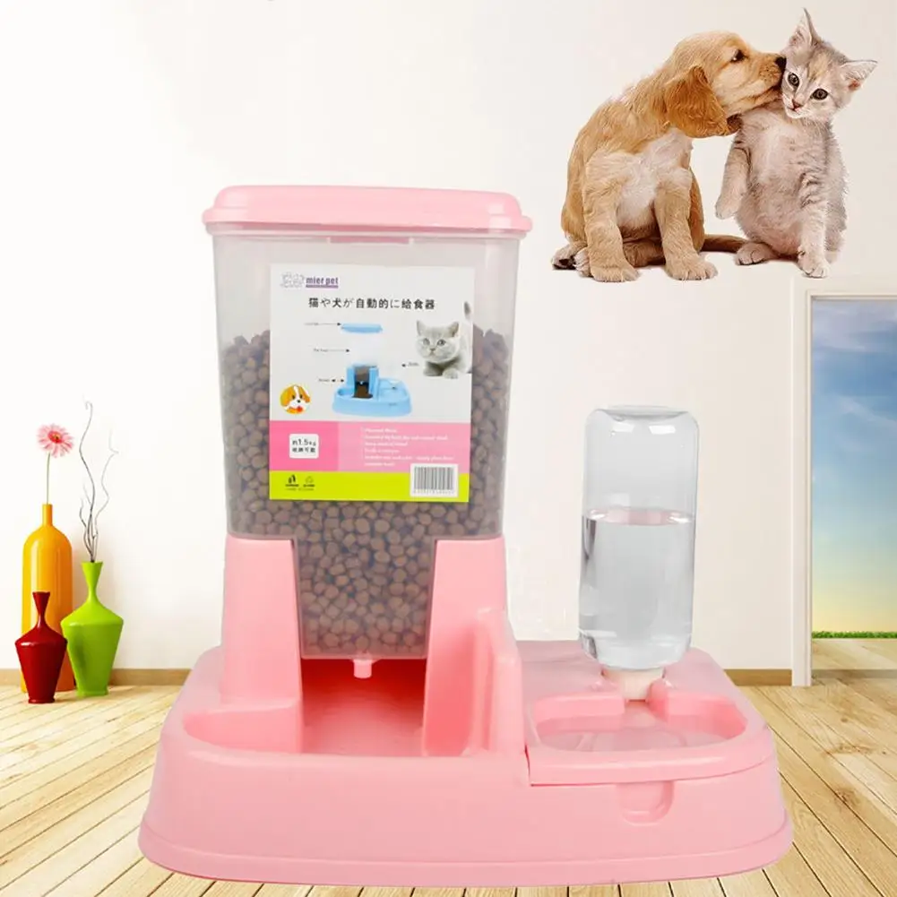1 шт. автоматическая кормушка для домашних животных, кошек, собак, поилка, дозатор для еды, бутылочка, инструмент для кормления
