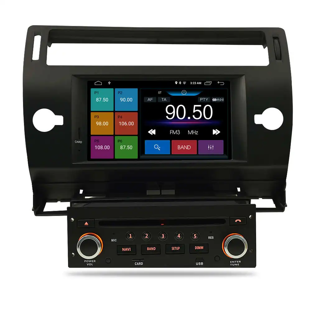 Excellent Android 9.0 Car DVD Player GPS Glonass Navi for Citroen C4 C-Triomphe C-Quatre 2005 2006 2007 2008 2009 Radio Audio Stereo 3