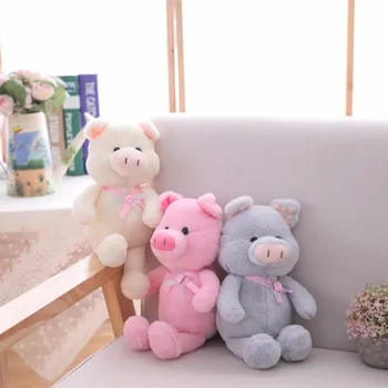 

1pc 30cm Lovely Stuffed Colorful Pig Toys Cute Animal Plush Toys for Children Kids Appease Doll Kawaii Room Decor Fashion Gifts