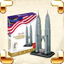 Новое поступление подарок башни Петронас 3D Паззлы Модель Строительство игрушки для взрослых Развивающая игра DIY обучения научат инструмент украшения