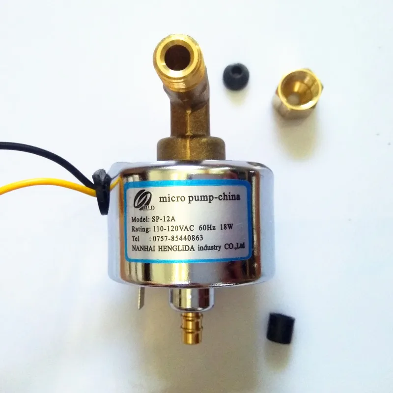 

SP-12A1200W-1500W fog machine electromagnetic pump voltage 110-120VAC-60Hz power 18W