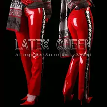 Резиновые латексные длинные штаны