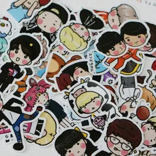 

SGDOLL KPOP Bangtan Boys BTS GOT7 Cartoon Cute Decal Stickers Scrapbooking 70pcs/Set Fans Gift Collection