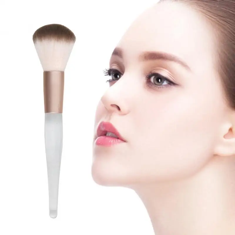 Transparent Powder Blush Brush Professional Single Soft Face Make Up Brush Large Cosmetics Makeup Brush Foundation Make Up Tool