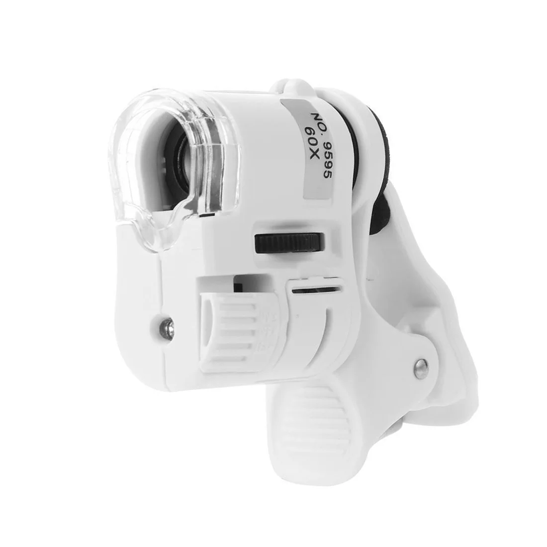 Универсальный 60X мобильного телефона Макрос микроскопа зум-объектив Micro Камера Clip с светодиодный свет источник света увеличительное Стекло