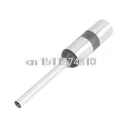 

4mm Punching Dia Straight Shank Hollow Paper Drill Bit Silver Tone