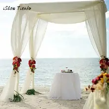 500X48 см прозрачная органза чехлы для стульев, органза, платье с лентой на поясе, свадебное оформление украшение события вечерние банкетные рождественские украшения