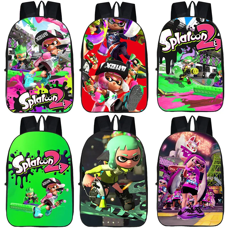 DENGPAO splatoon 2 детские школьные ранцы для мальчиков аниме Детские рюкзаки девочек